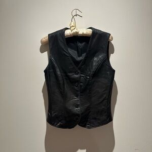 Soft leather vest